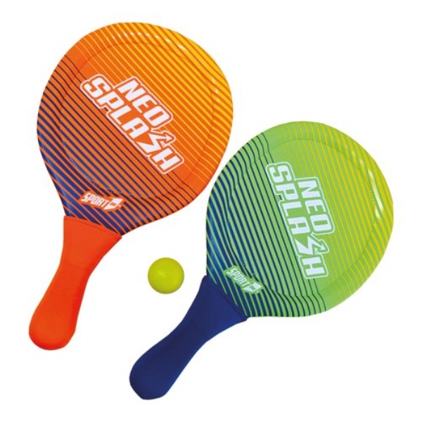 Set racchette Mandelli 704100081 SPORT ONE Neo Splash con palla Colori