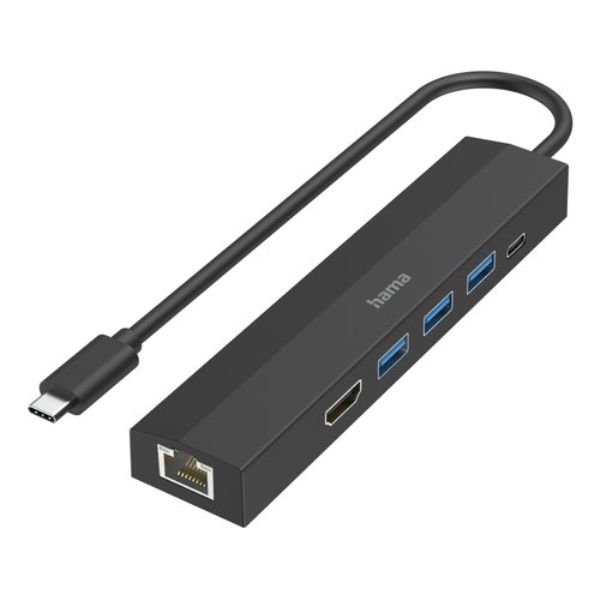 HUB Hama 00200144 USB C Black