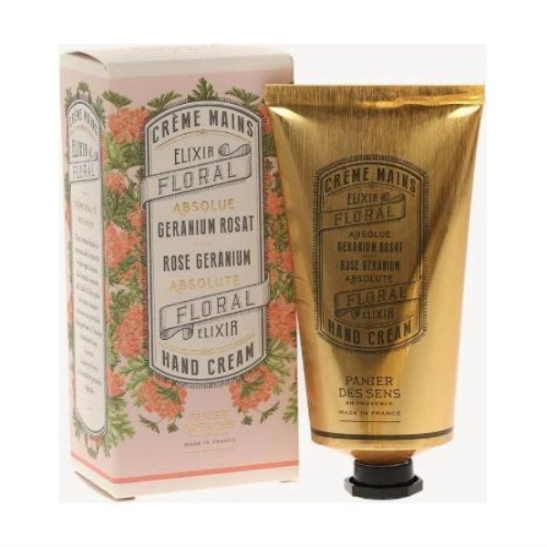 Crema mani Panier des Sens Geranio rosat  75 ml