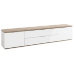 Composad - Base soggiorno Composad TV0375K77404 MUNDI Rovere e Bianco laccato