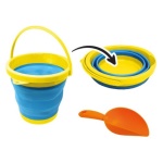 Mandelli - Set secchiello Pop Up con paletta Mandelli 705100306 HAPPY SUN Assorti