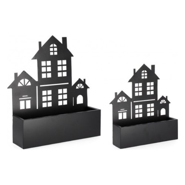 Set porta vasi piante Yes Everyday 0723947 ROSALBA Nero