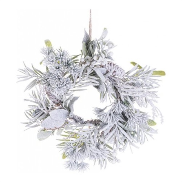 Corona Natale Bizzotto Christmas decor 0975247 PASUBIO Bacche Verde in
