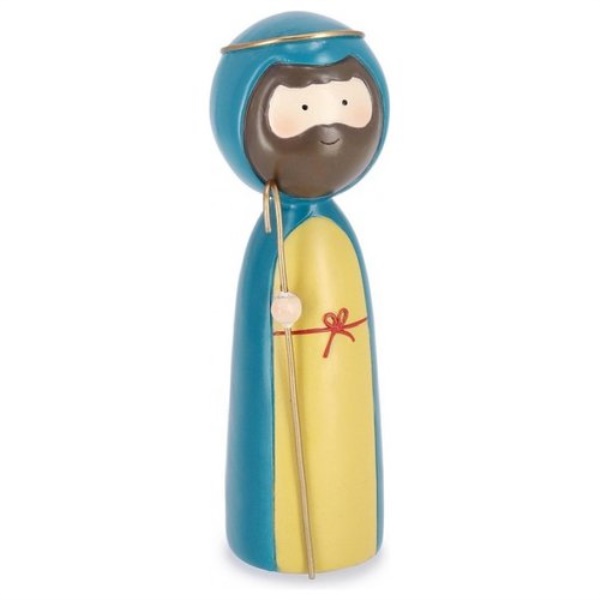 Figura San Giuseppe5 Resina plastica Bizzotto Christmas decor 0975556 