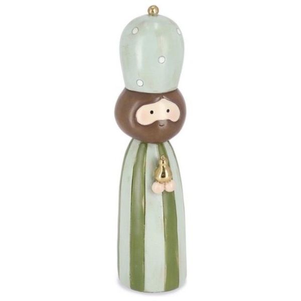 Figura Re Magio Resina plastica Bizzotto Christmas decor 0975550 HOLY 