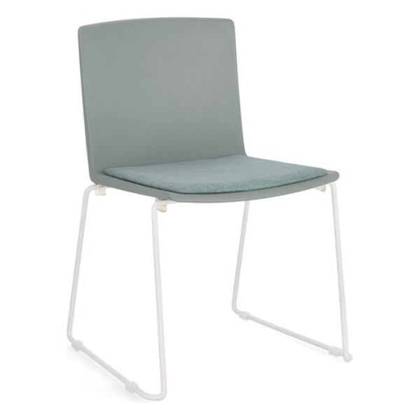 Sedia Yes Everyday 0733441 GIULIA Bianco e Verde salvia