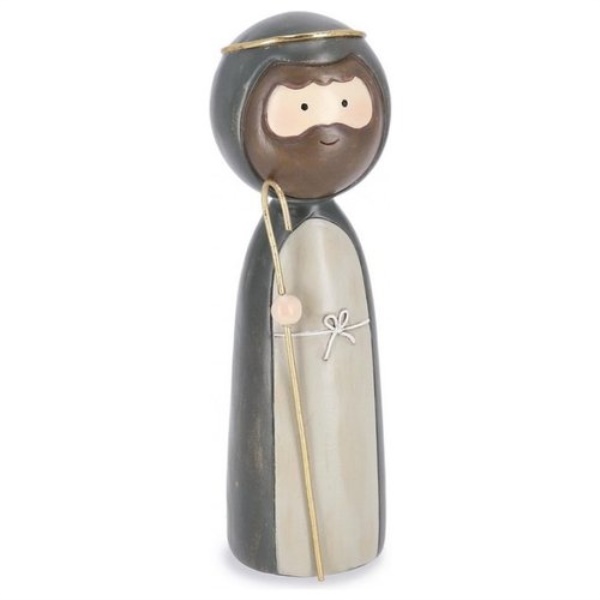 Figura San Giuseppe Resina plastica Bizzotto Christmas decor 0975547 H