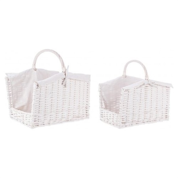 Set ceste Yes Everyday 0415525 ALESHA porta legna Bianco