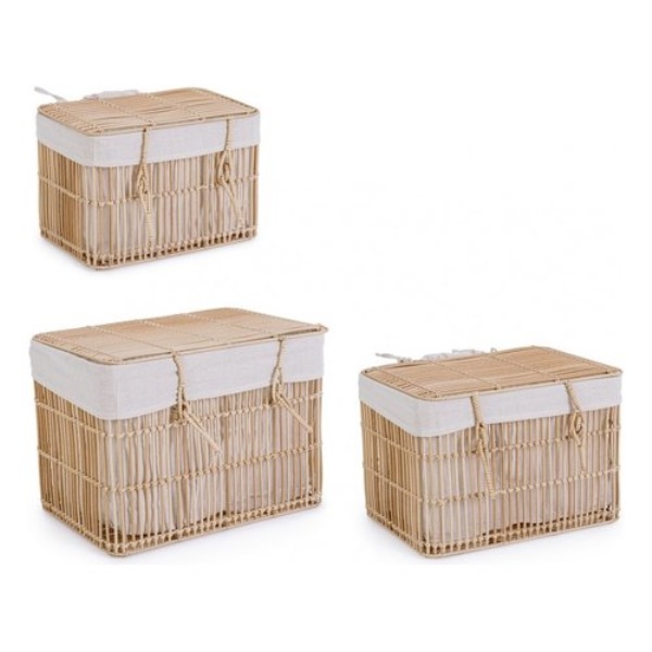 Set ceste Yes Everyday 0141452 YULIAN con coperchio Naturale