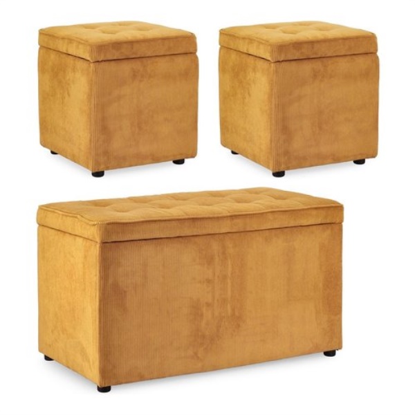 Set pouf Yes Everyday 0740996 DYLAN Ocra