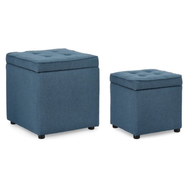 Set pouf Yes Everyday 0740981 DERRICK Blu