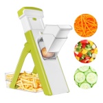 Affetta verdure Amicasa ZF2301 1 Mandolina con contenitore Bianco e Ve