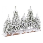 Bizzotto Christmas decor - Decoro Bizzotto Christmas decor 0975235 VENOSTA 5 pinetti su tronco ab