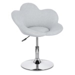 Poltrona Yes Everyday 0733460 FLEUR Girevole Cromo e Grigio chiaro