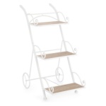 Porta piante Yes Everyday 0741590 GUENDA 3P con ruote Bianco