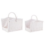 Set ceste Yes Everyday 0415525 ALESHA porta legna Bianco