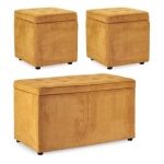 Set pouf Yes Everyday 0740996 DYLAN Ocra
