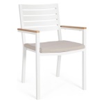 Sedia con braccioli Yes Everyday 0664013 HENNA Bianco