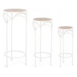 Set porta vasi piante Yes Everyday 0741584 GUENDA Bianco