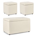 Set pouf Yes Everyday 0740990 DERRICK Derrick bianco