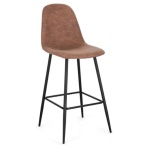 Sgabello Yes Everyday 0734247 NEW IRELIA Nero e Cognac