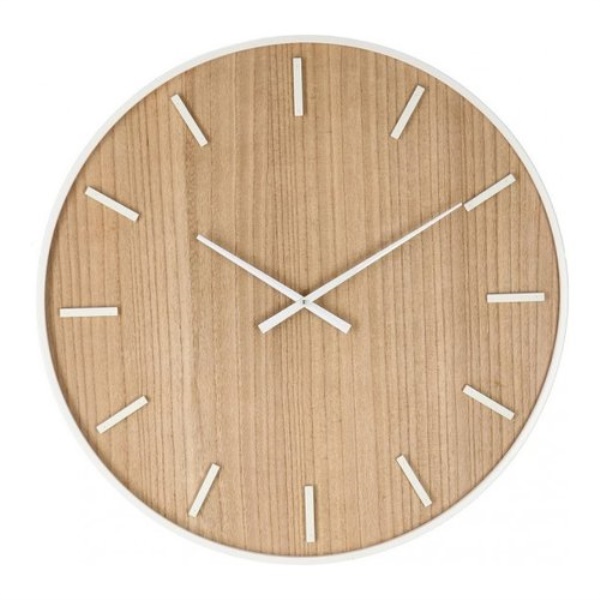 Orologio da parete Yes Everyday 0182472 JANVIER Naturale e Bianco
