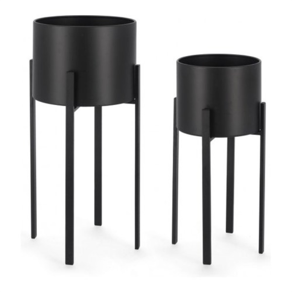 Set porta vasi piante Yes Everyday 0741483 ESTER Nero