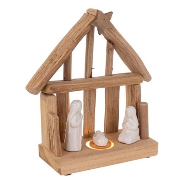 Capanna natività Bizzotto Christmas decor 0938975 LIFE CASA 3 figure S