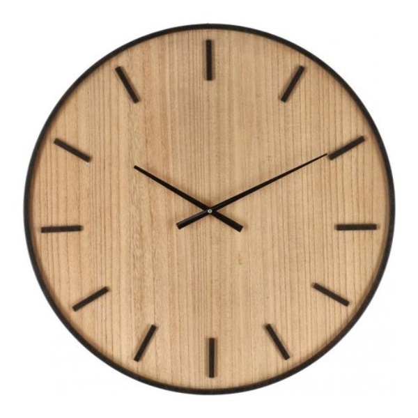 Orologio da parete Yes Everyday 0182471 JANVIER Naturale e Nero