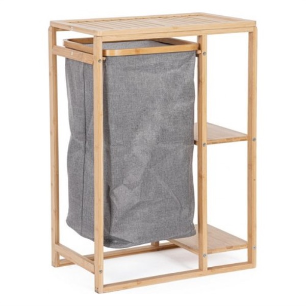Porta biancheria Yes Everyday 0734187 PHILLIP Naturale e Grigio