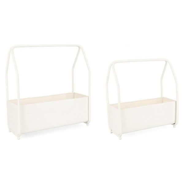 Set porta vasi piante Yes Everyday 0722935 KEYRA Bianco