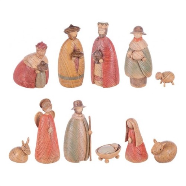 Set 11 figure Nativita' Bizzotto Christmas decor 0939555 ESSENTIAL