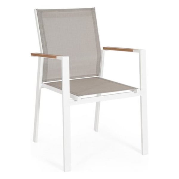 Sedia con braccioli Yes Everyday 0664007 HETA Bianco