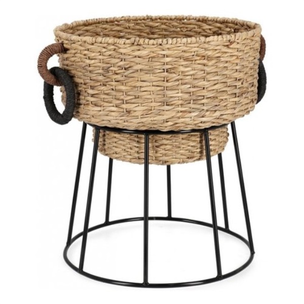 Porta piante Yes Everyday 0141597 TANISHA Naturale e Nero
