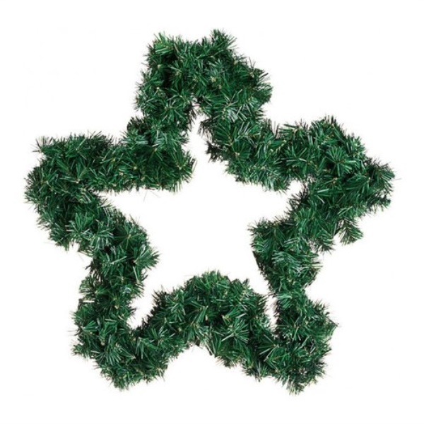 Corona natalizia Bizzotto Christmas decor 0933582 NANTES Stella Verde