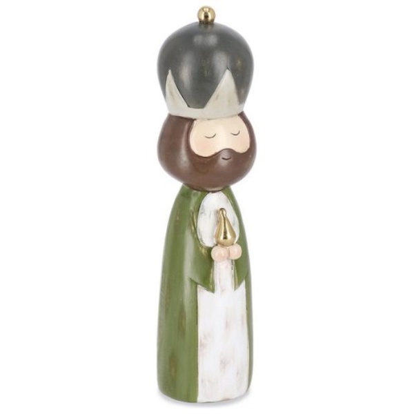 Figura Re Magio Resina plastica Bizzotto Christmas decor 0975551 HOLY 