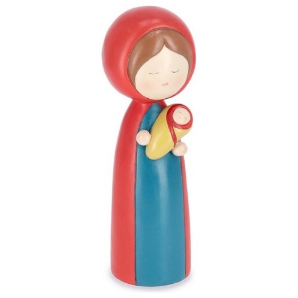 Figura Vergine Maria Resina plastica Bizzotto Christmas decor 0975555 