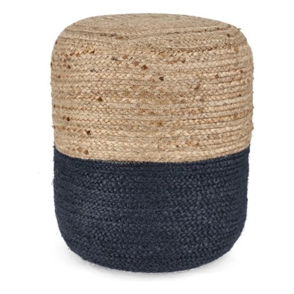 Pouf Yes Everyday 0721073 JALAJA Naturale e Blu