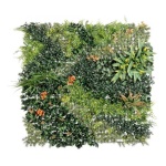Yes Everyday - Siepe sintetica Yes Everyday 0790452 pannello mix fiore arancio Verde