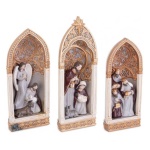 Set Natività presepe Bizzotto Christmas decor 0974665 KAROLYN Bianco e