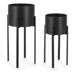 Yes Everyday - Set porta vasi piante Yes Everyday 0741483 ESTER Nero