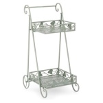 Yes Everyday - Porta piante Yes Everyday 0741457 ARRIET 2 piani con ruote Salvia