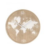 Orologio da parete Yes Everyday 0182469 MAXIME Naturale e Bianco