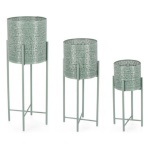 Yes Everyday - Set porta vasi piante Yes Everyday 0722955 KALIDAS cilindro Verde
