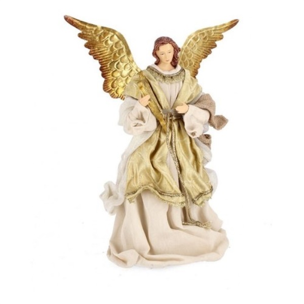 Angelo Fatima Stand con Lira Bizzotto Christmas decor 0971990 Oro