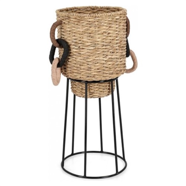 Porta piante Yes Everyday 0141598 TANISHA Naturale e Nero