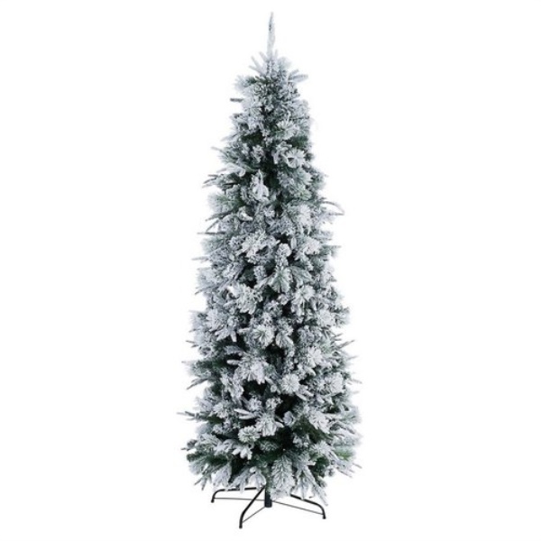 Albero Natale Bizzotto Christmas decor 0933561 DRESDA SLIM Verde innev