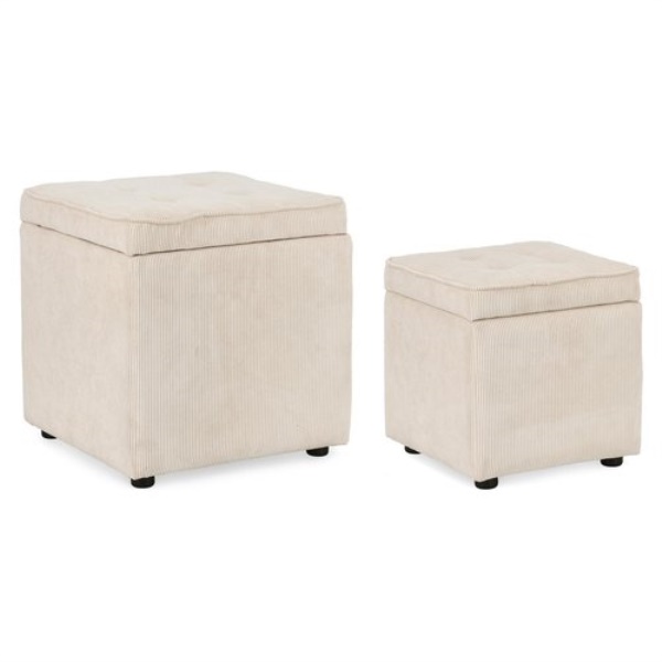 Set pouf Yes Everyday 0740994 DYLAN Bianco