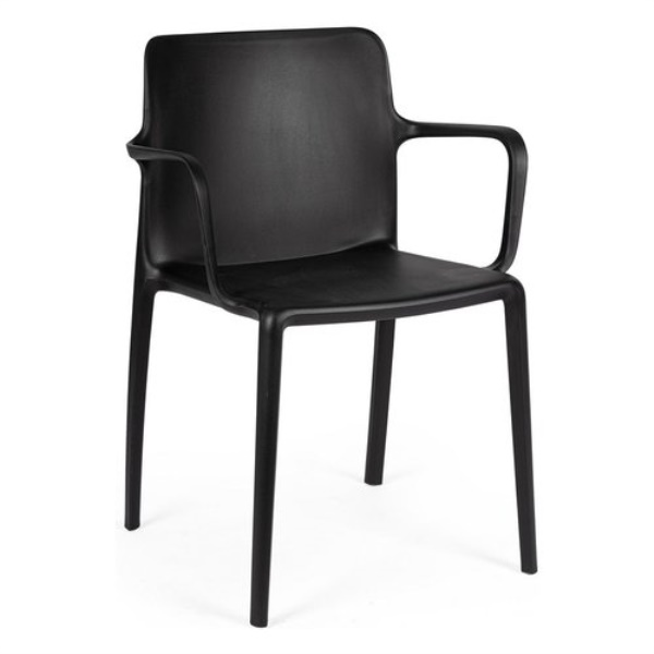 Sedia con braccioli Yes Everyday 0650049 CHLORIS Nero