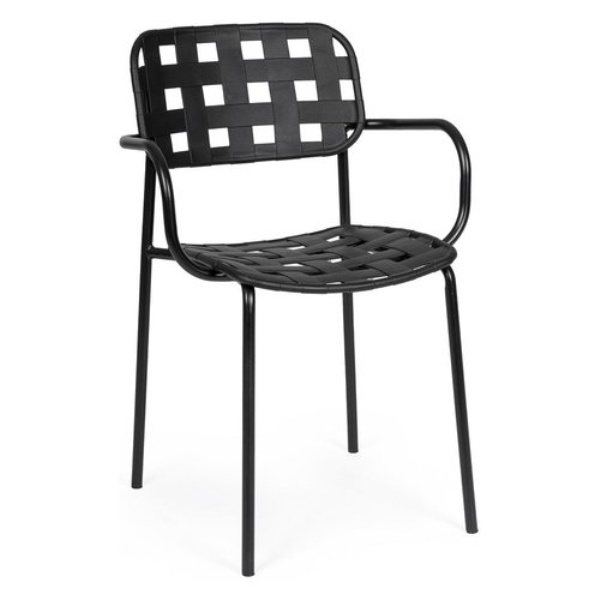 Sedia con braccioli Yes Everyday 0650037 CLOVER Nero